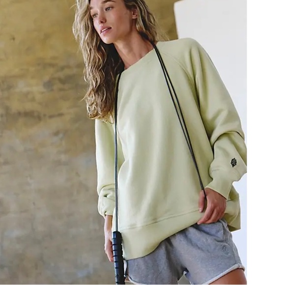 Free People Tops - Free People a cut above crewneck in the color moss